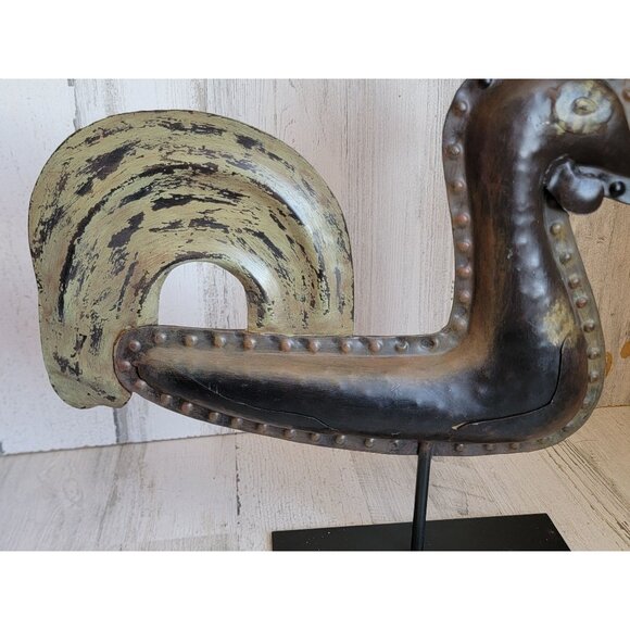 Rustic rooster metal cottage unique home decor art farm chicken bird‎ - Picture 2 of 8